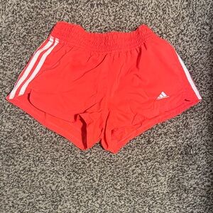 Adidas Women's Vibrant Red Athletic Shorts
